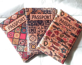 Passport Cover, Passport Holder, Document Holder, Portuguese Natural Cork, Cork Passport, Eco-Friendly Accessories, Sustainable Gifts