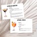 Cocktail Recipe Card, Printable Drink Recipe Card, Printable Recipe ...