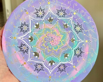 Divine Unfurling” — hand painted mandala - Reiki infused — quantum manifestation portal