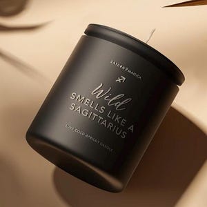 Sagittarius Candle | Morningstar Brew - Luxury Zodiac Birthday Candle, Astrology Birth Month Gift