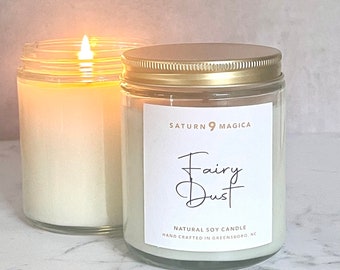 Fairy Dust Soy Candle • Recycled Glass • Natural Sustainable Vegan Wax
