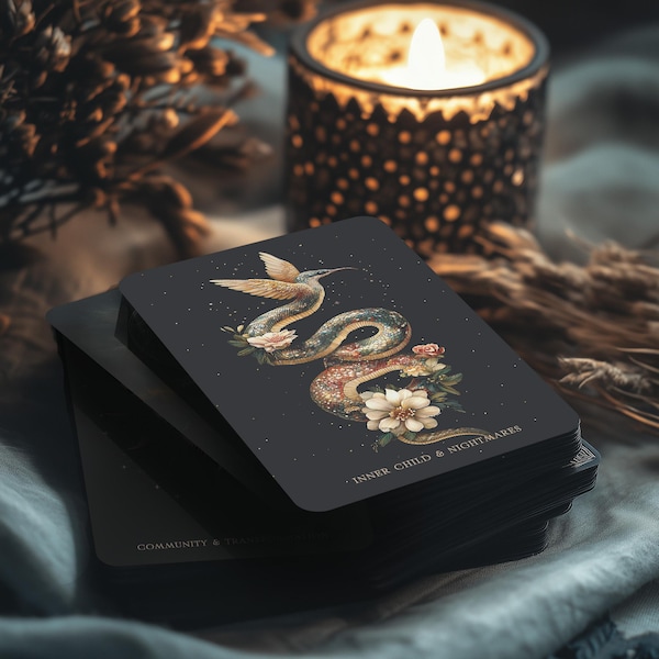 Shadow Oracle Cards + Guidebook • Part of the Ascension Tarot • Standalone, or mix with another Ascension Tarot deck, MAY PREORDER