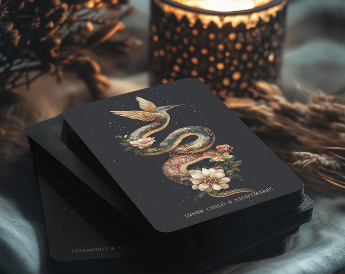 Shadow Oracle Cards + Guidebook • Part of the Ascension Tarot • Standalone, or mix with another Ascension Tarot decks, OCTOBER PREORDER