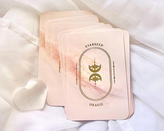 Starseed Oracle + Guidebook | Powerful 12-Card Deck | Raised Gold Foil | Indie Small Batch | Part of the Ascension Tarot Realm