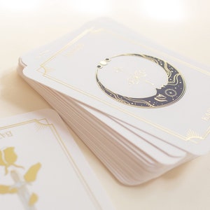 Ascension-tarotdeck | Goudfolie met reliëf • Instructies + tas met reliëf | Indie kleine batch | Ascension Tarot Realm | Orakelkaarten