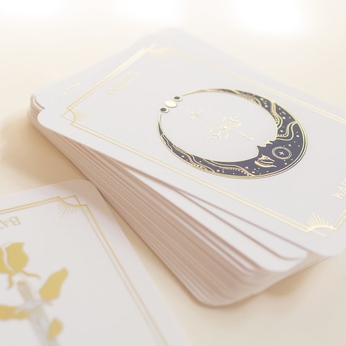 Baraja de Tarot Ascension: Códice Maestro, 24 cartas con relieve de lámina dorada (48 arquetipos), cartas oráculo hechas a mano, edición limitada independiente, ¡ENVÍO INMEDIATO!