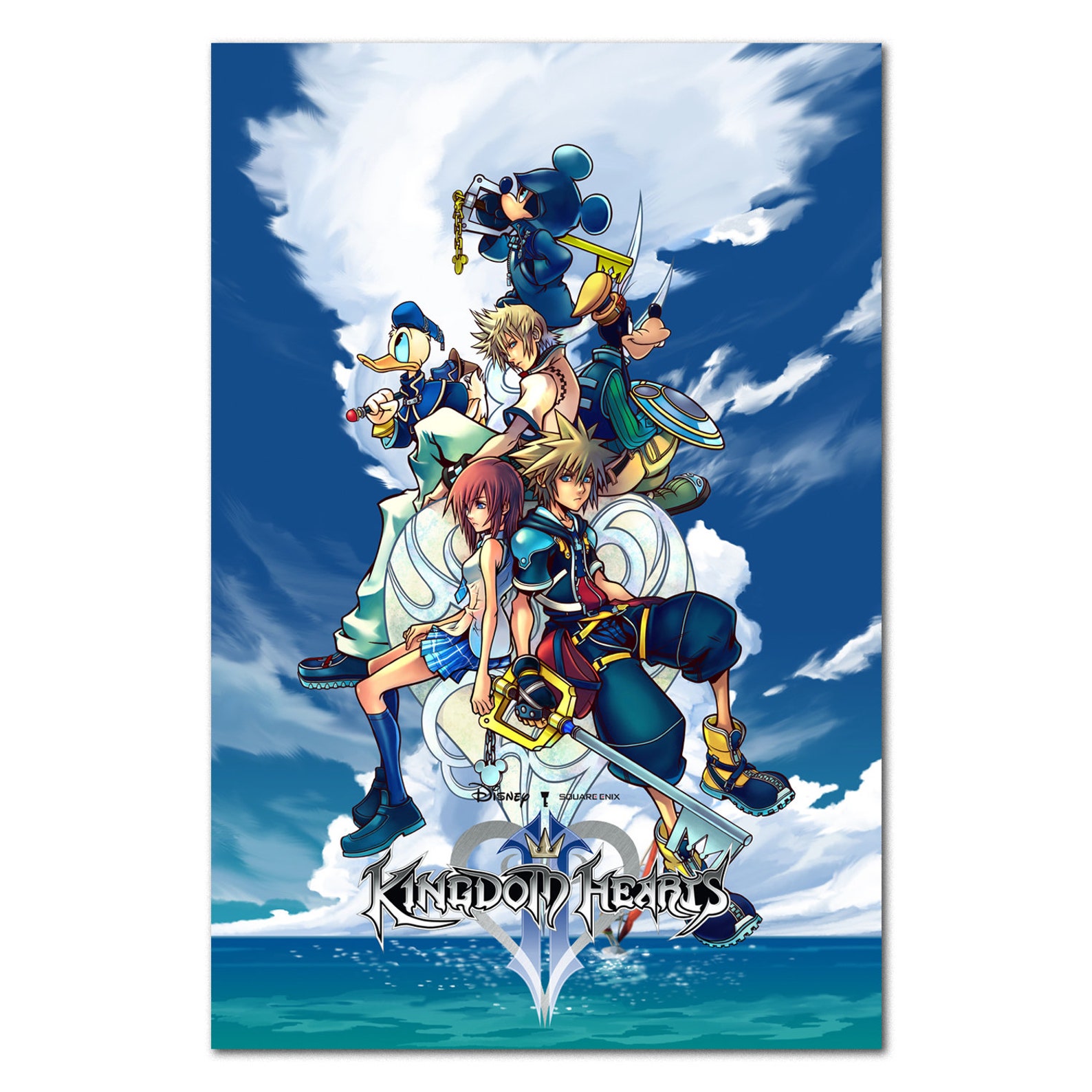 Kingdom Hearts 2 Poster Official Box Art High Quality Etsy
