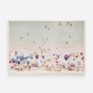 Pastel Aerial Beach Print, Coastal Wall Decor, Summer Beach Printable, Aerial Beach Wall Art, Summer Beach Scenery, Coastal Summer Art