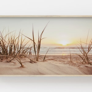 Samsung Frame TV Art, Sandy Beach TV, Beach Grass Tv Print, Sunset Beach for Frame TV, Samsung Beach Tv Download, Sand Dune Print, Beach Tv