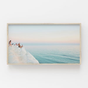 Samsung Frame TV Art, Milos Greece Photo, Greece Art for Frame TV, Milos Greece Sunset, Milos Landscape, Beach Sunset TV Decor, Samsung Tv