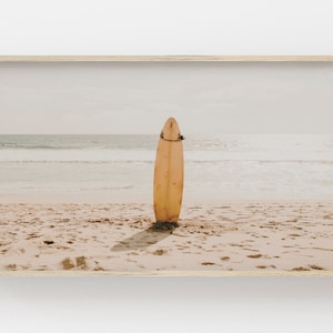 Samsung Frame TV Art, Surfboard Digital TV, Surfboard Art for Frame TV, Surf Beach Photo, Surfboard Tv Print, Coastal Tv Decor, The Frame Tv