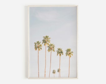 Palm Springs Wall Art, California Print, Palm Tree Photography, California Desert Print, Palm Springs Photo, Tropical Palms, Large Poster