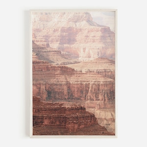 Grand Canyon Print, Arizona Desert Wall Art, Canyon Walls Photography, Boho Wall Decor, Southwestern Decor,Desert Wall Art,National Park Art image 1