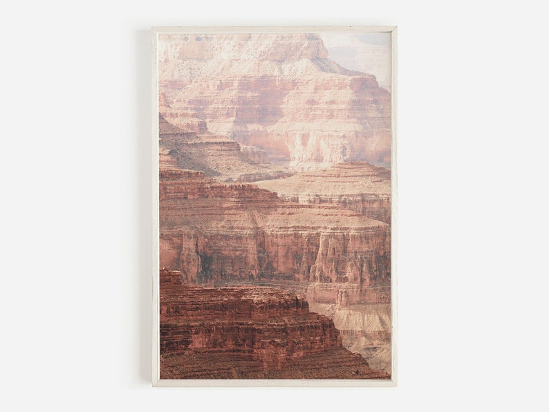 Grand Canyon Print, Arizona Desert Wall Art, Canyon Walls Photography, Boho Wall Decor, Southwestern Decor,Desert Wall Art,National Park Art image 1