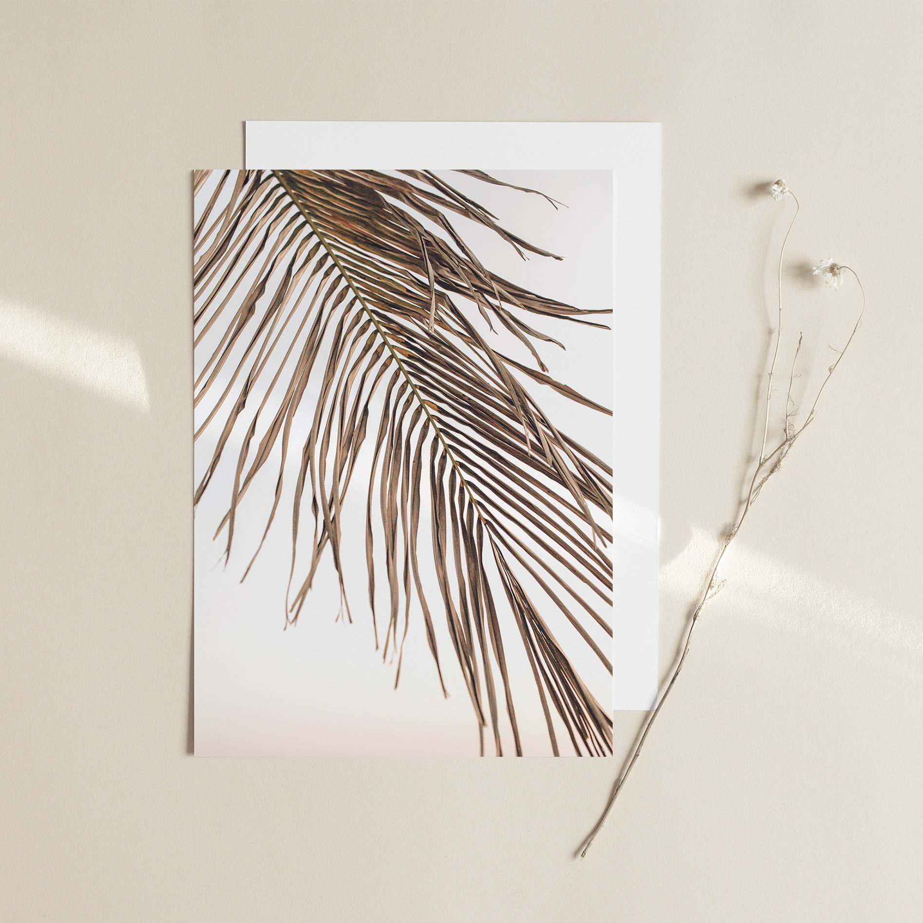 Palm Leaf Prints Tropical Wall Art Boho Leaves Prints - Etsy