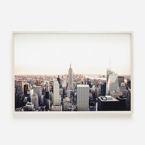 Manhattan Skyline Wall Art, New York City Home Decor, Manhattan NYC, Urban Cityscape, Minimalist Printable, Manhattan Poster Print