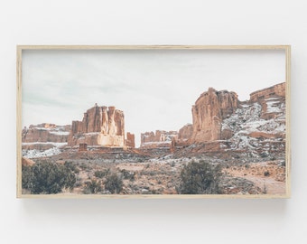 Samsung Frame TV Art | Desert Mesa Print | Modern Boho Desert Art | Art for Frame Tv | Desert Art Frame Tv | The Frame TV Art | Digital Art