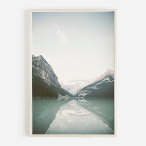 Lake Louise Scenery, Teal Mountain Lake, Printable Wall Art, Mountain Lake Photography, Lake Louise Canada, Nature Photo, Landscape Decor