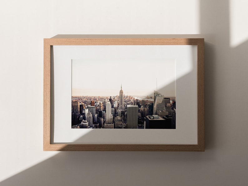Manhattan Skyline Wall Art, New York City Home Decor, Manhattan NYC ... - Urban Manhattan Minimalist Decor