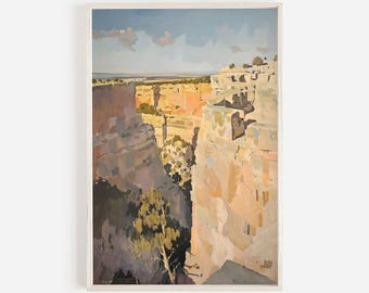 Mesa Verde National Park Print, High Desert Poster, Colorado Canyon Wall Art, Warm Desert Art, Mesa Verde Printable, Colorado National Park