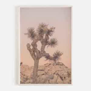 Sunset Joshua Tree Print, Printable Wall Art, Joshua Tree, Joshua Tree Wall Art, Bohemian Wall Art, California Desert Print,Desert Printable