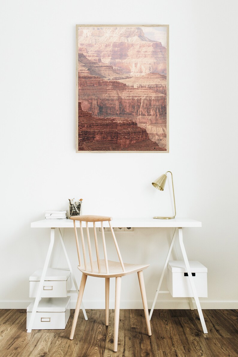 Grand Canyon Print, Arizona Desert Wall Art, Canyon Walls Photography, Boho Wall Decor, Southwestern Decor,Desert Wall Art,National Park Art image 3
