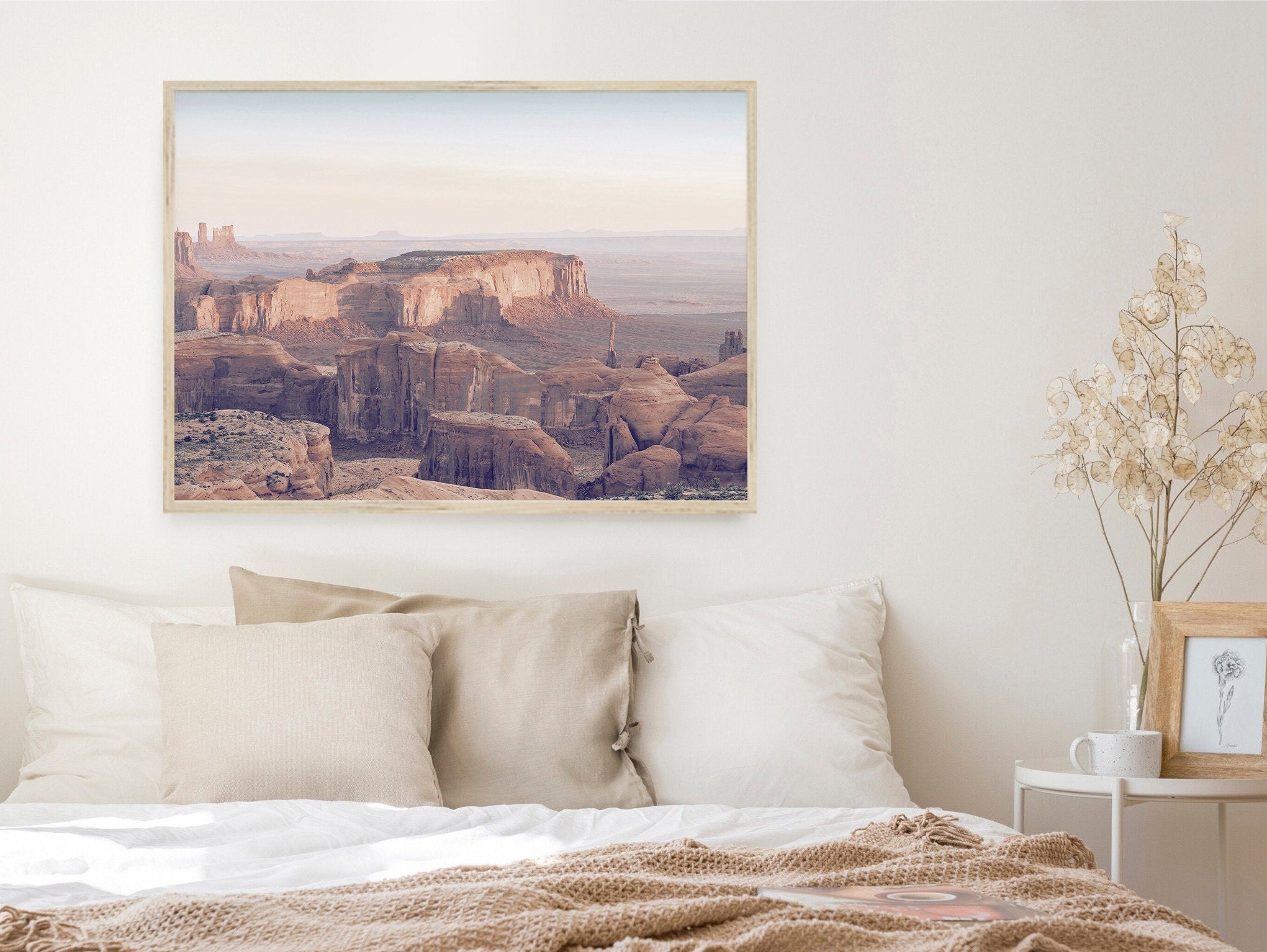 Pastel Arizona Desert Print Monument Valley Photo Boho | Etsy