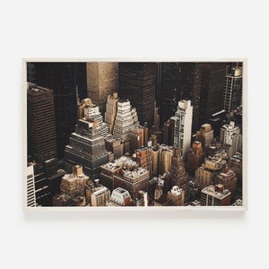New York City Buildings, NYC Home Decor, Modern Printable, Urban City Print, Minimalist Buildings, NYC Architecture, Buildings in NYC