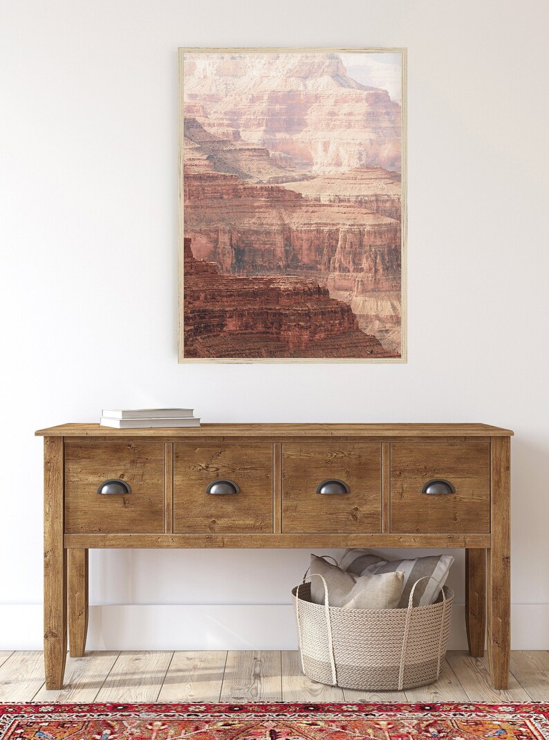 Grand Canyon Print, Arizona Desert Wall Art, Canyon Walls Photography, Boho Wall Decor, Southwestern Decor,Desert Wall Art,National Park Art image 2