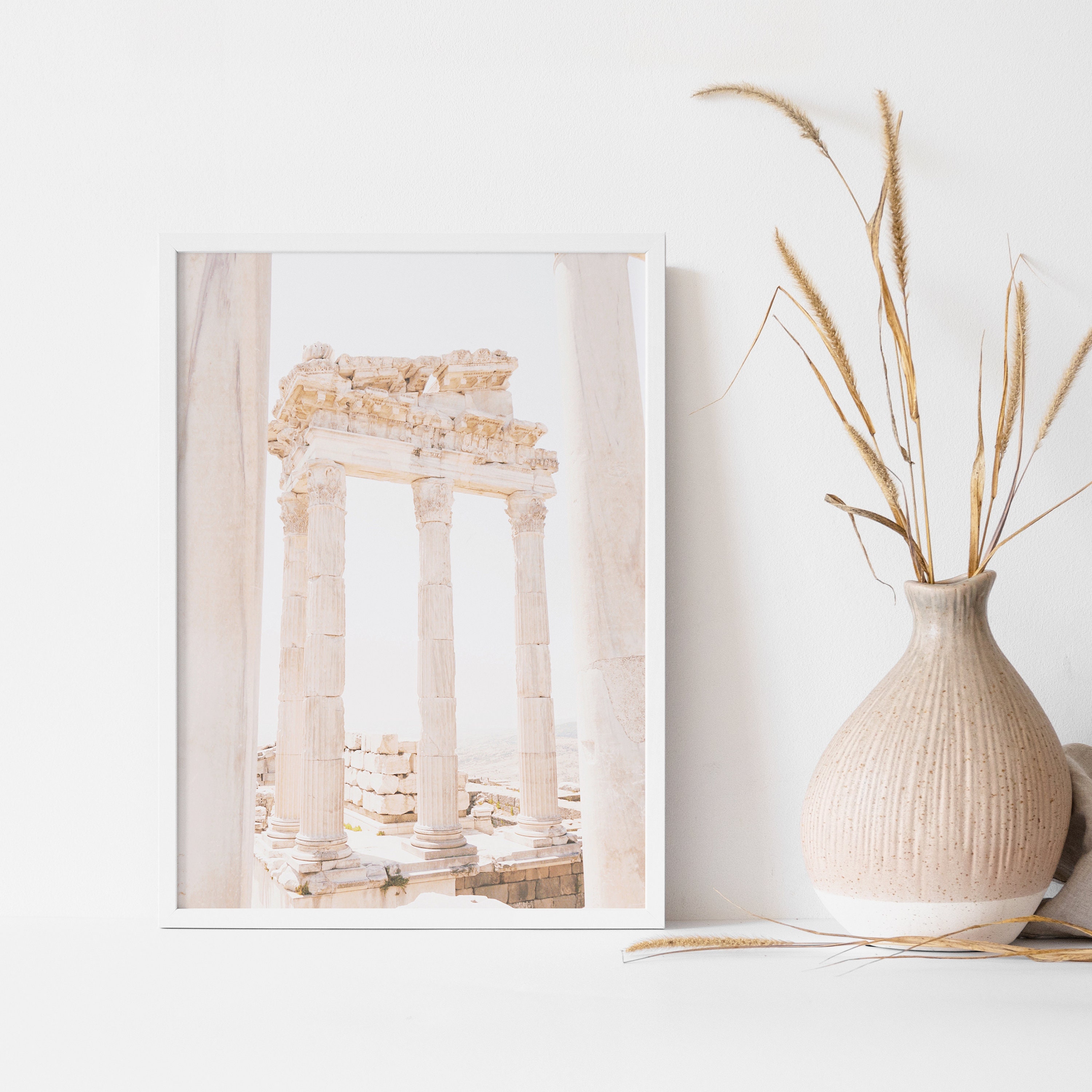 Greek Wall Art Travel Art Prints Pastel Wall Art Athens Etsy