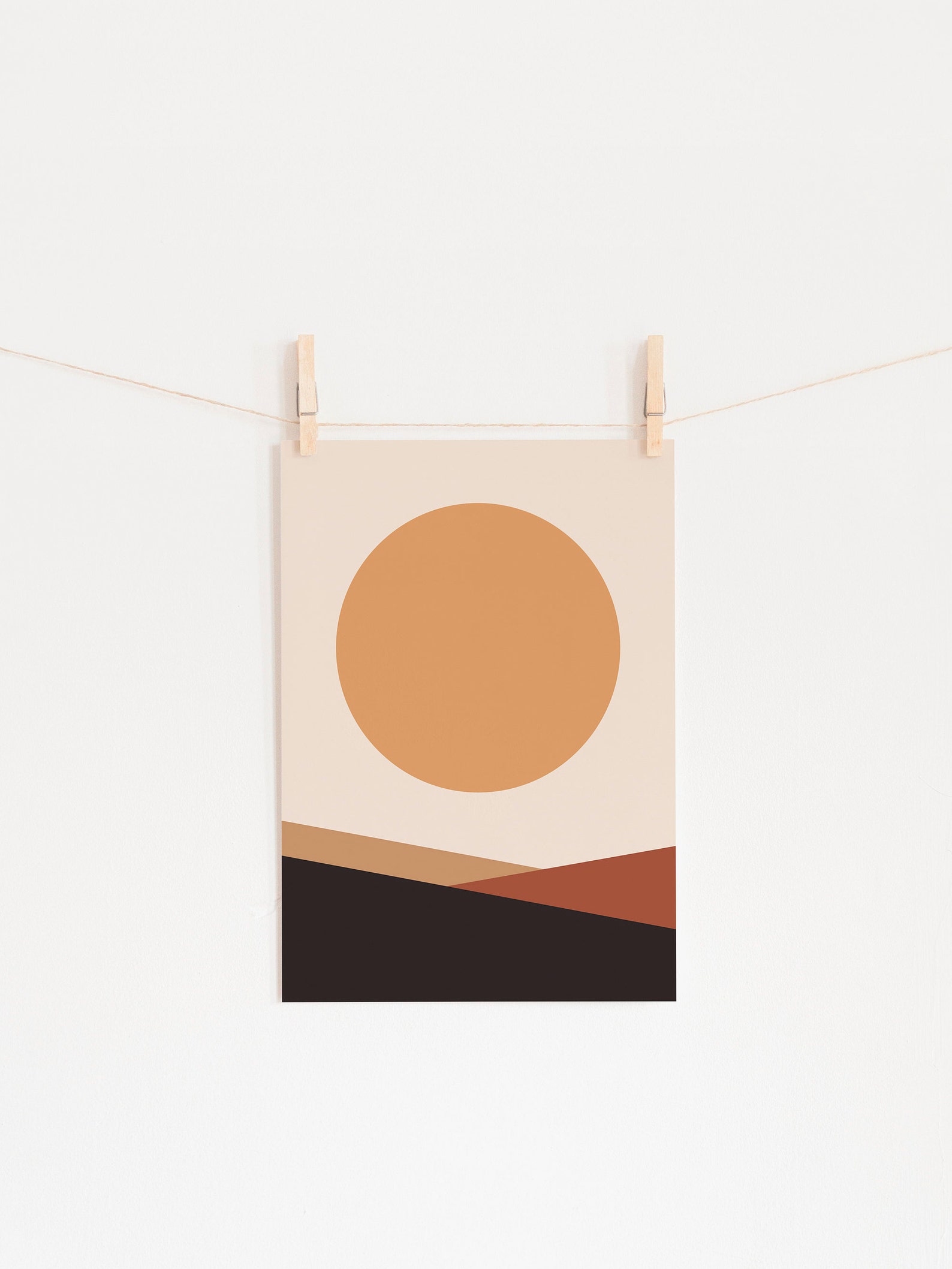 Modern Wall Art Gallery Set of 6 Abstract Art Set Warm Art Etsy