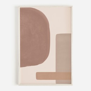 Terracotta Mustard Abstract Wall Art,Printable Wall Art,Geometric Shapes,Modern Wall Art,Mid Century Modern Art Print,Large Printable Poster