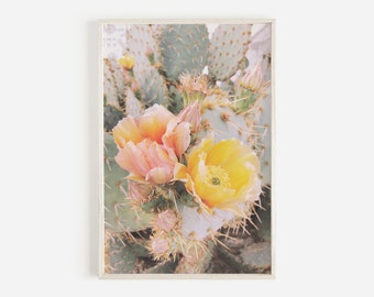 Cactus Print, Cactus Flower Print, Large Cactus Print, Desert Art, Cacti Print, Cactus Art Print, Wall Art, Cactus Decor, Botanical Floral