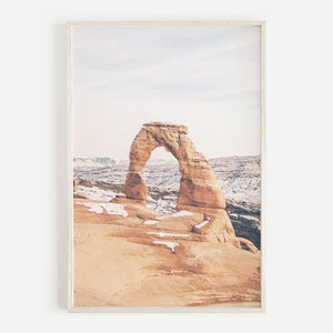 Desert Arch Print, Arches National Park, Moab Utah, Desert Landscape, Southwestern Art, Boho Wall Art, Printable Art, Large Wall Art
