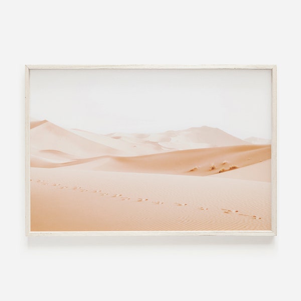 Sanddünen Print, Wüstensand Print, marokkanisches Dekor, großes druckbares Poster, Boho Wandkunst Drucke, Wüstenwandkunst, Trendige Kunst, Instant Art