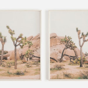 Joshua Tree Print Set, Southwestern Wall Art, Joshua Tree, Set of Prints, Desert Gallery Prints,Set of 2 Boho Prints,Southwestern Wall Decor