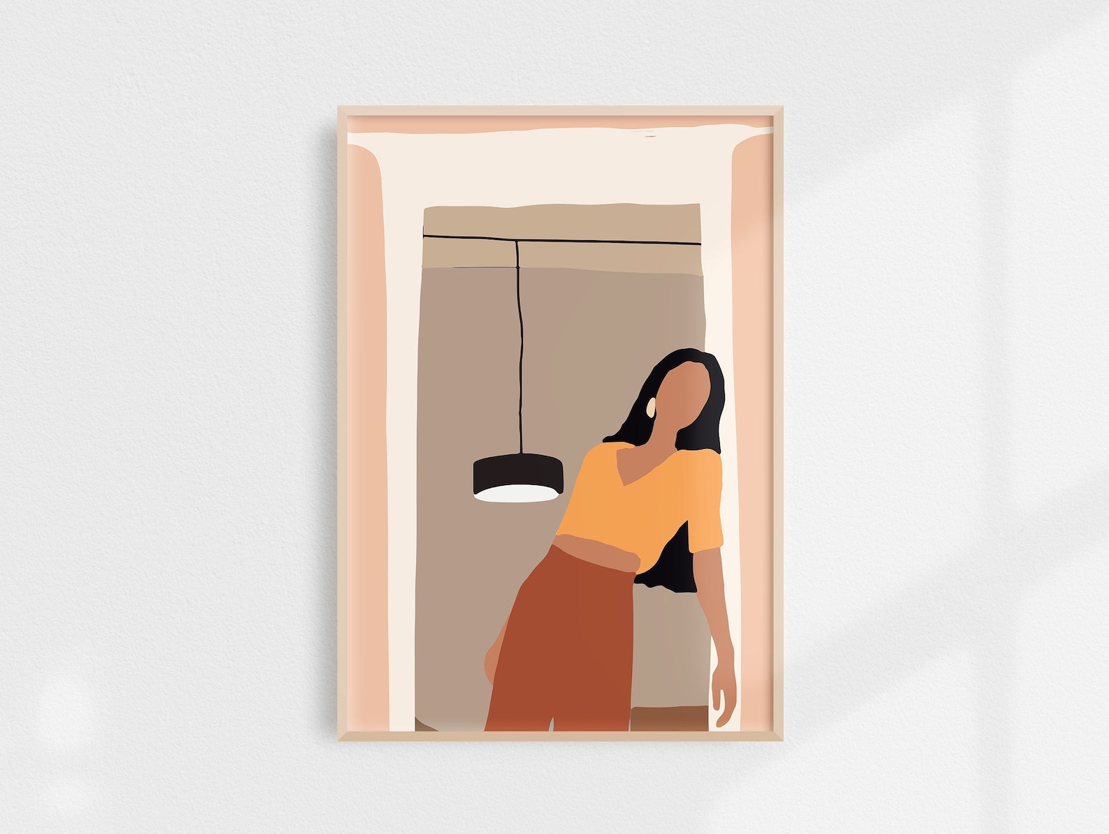 Modern Wall Art Gallery Set of 6 Abstract Art Set Warm Art Etsy