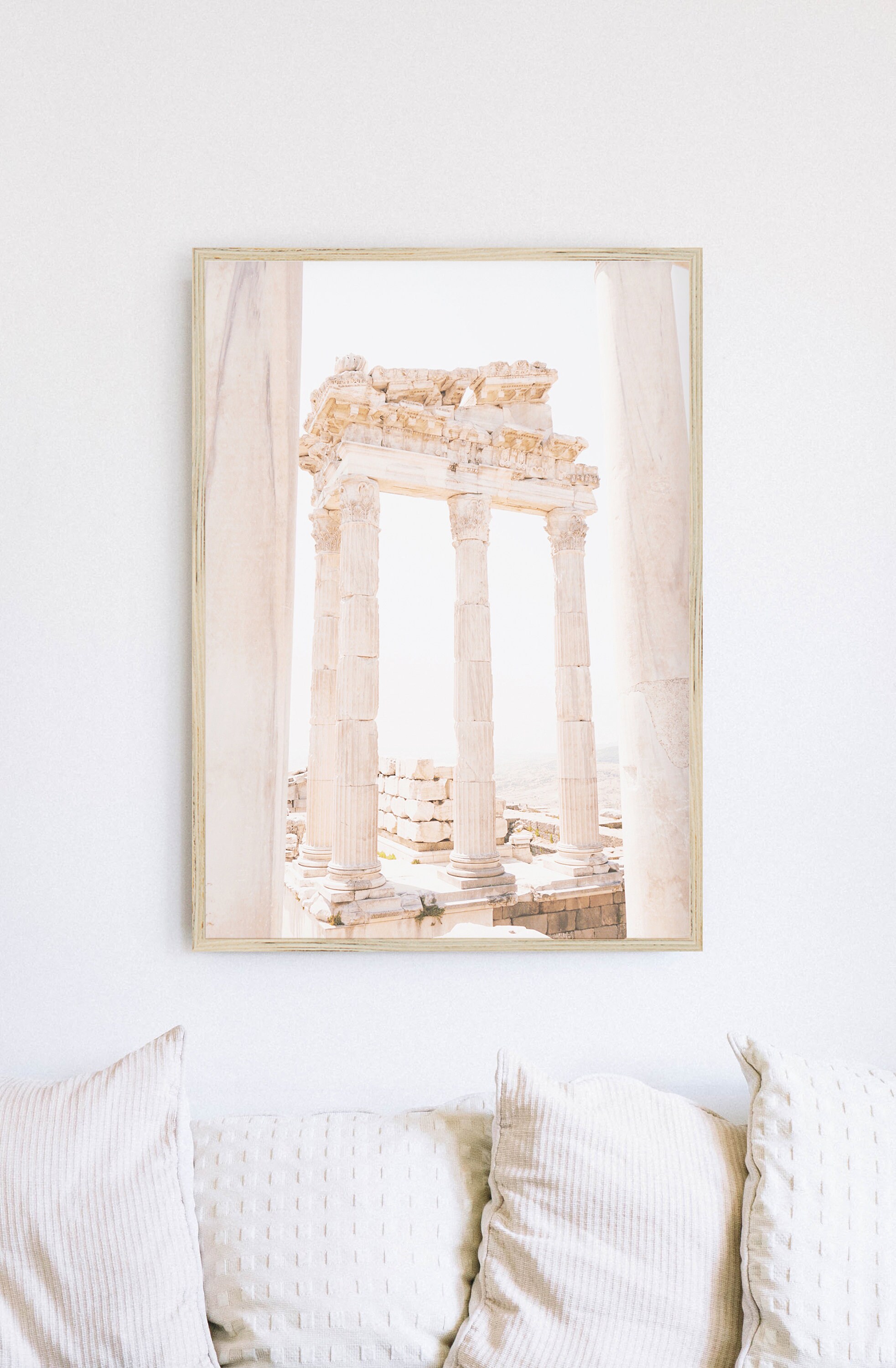 Greek Wall Art Travel Art Prints Pastel Wall Art Athens Etsy