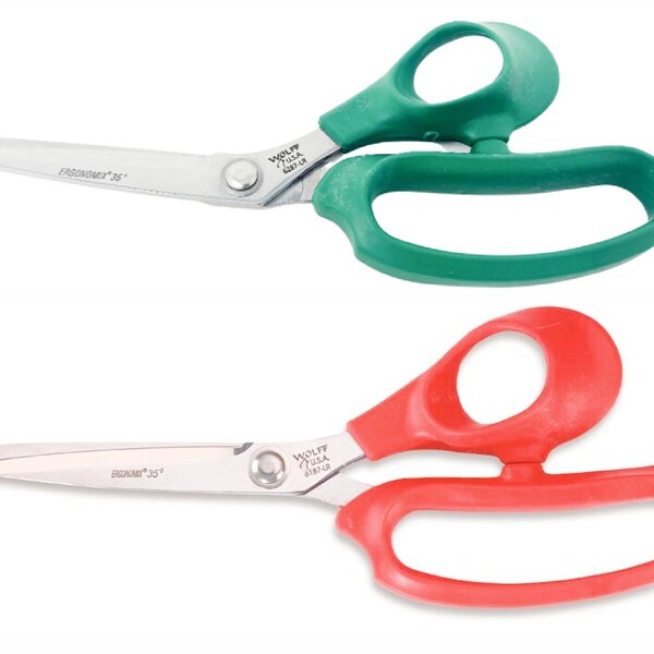 Wolff Ergonomix Holiday Gift Wrapping Scissor Set - Made in USA - High Quality - Gift Wrapping, Kitchen, Poultry, Fabric, Sewing, Industrial