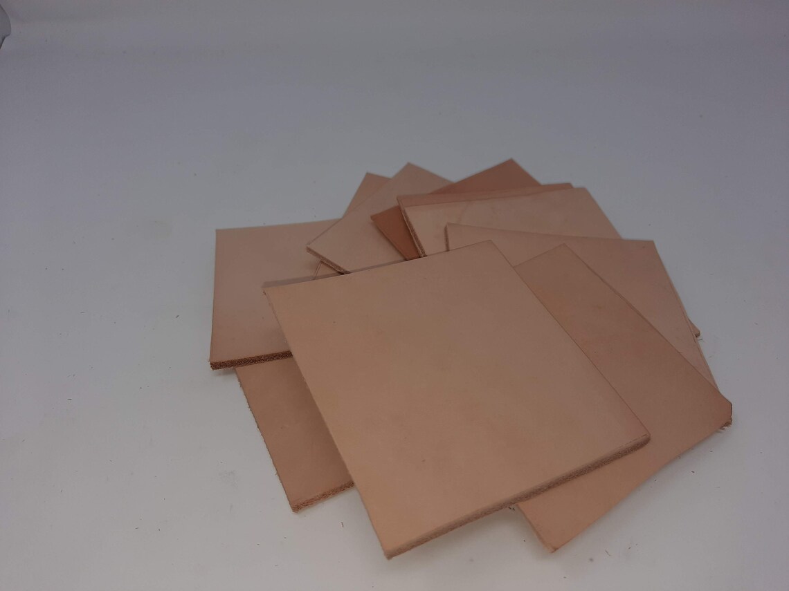 Leather Squares 10 Pack 4 x 4 High Quality Leather 78 oz Etsy