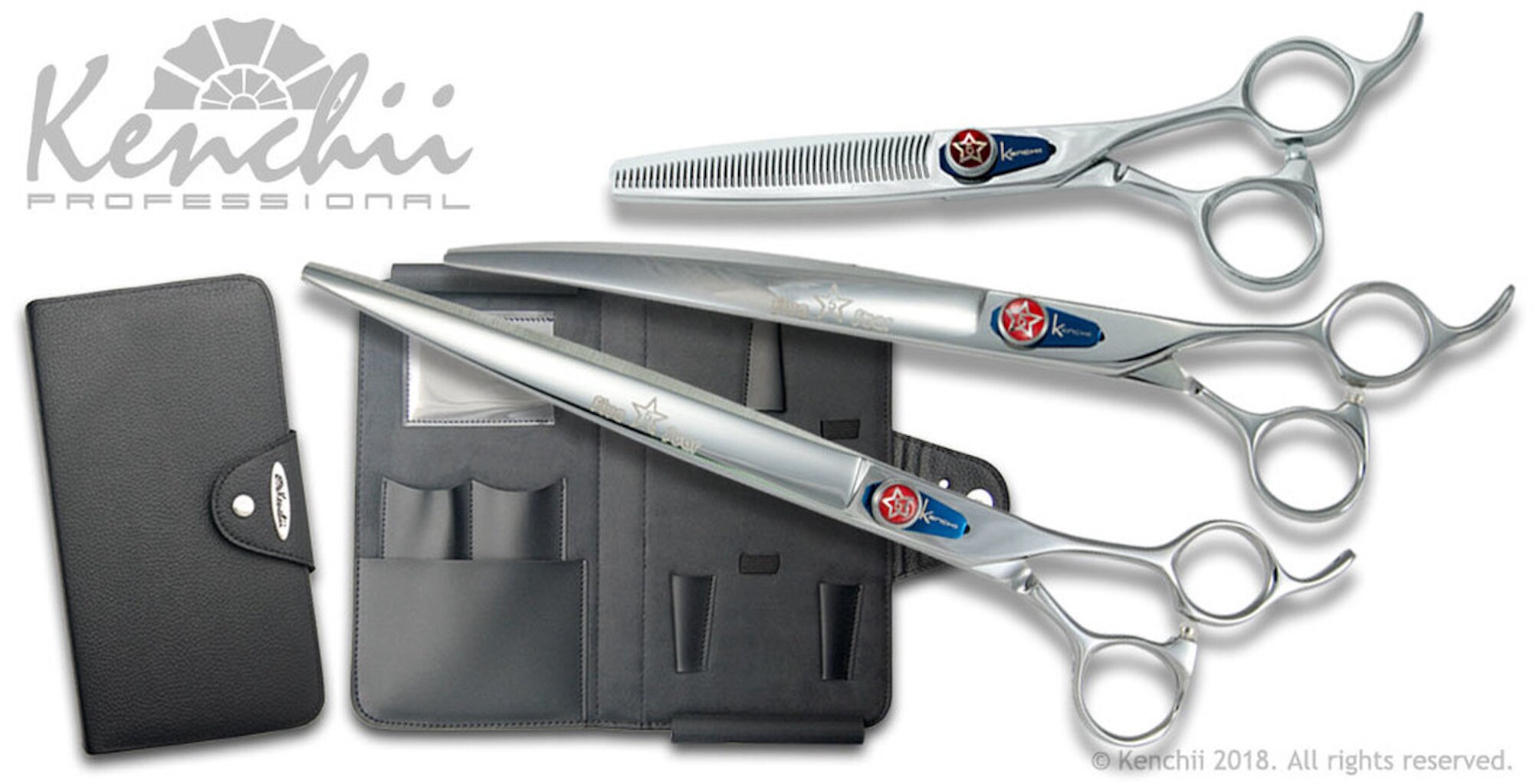 Kenchii Five Star Offset Handle Dog Grooming Shear Sets Etsy