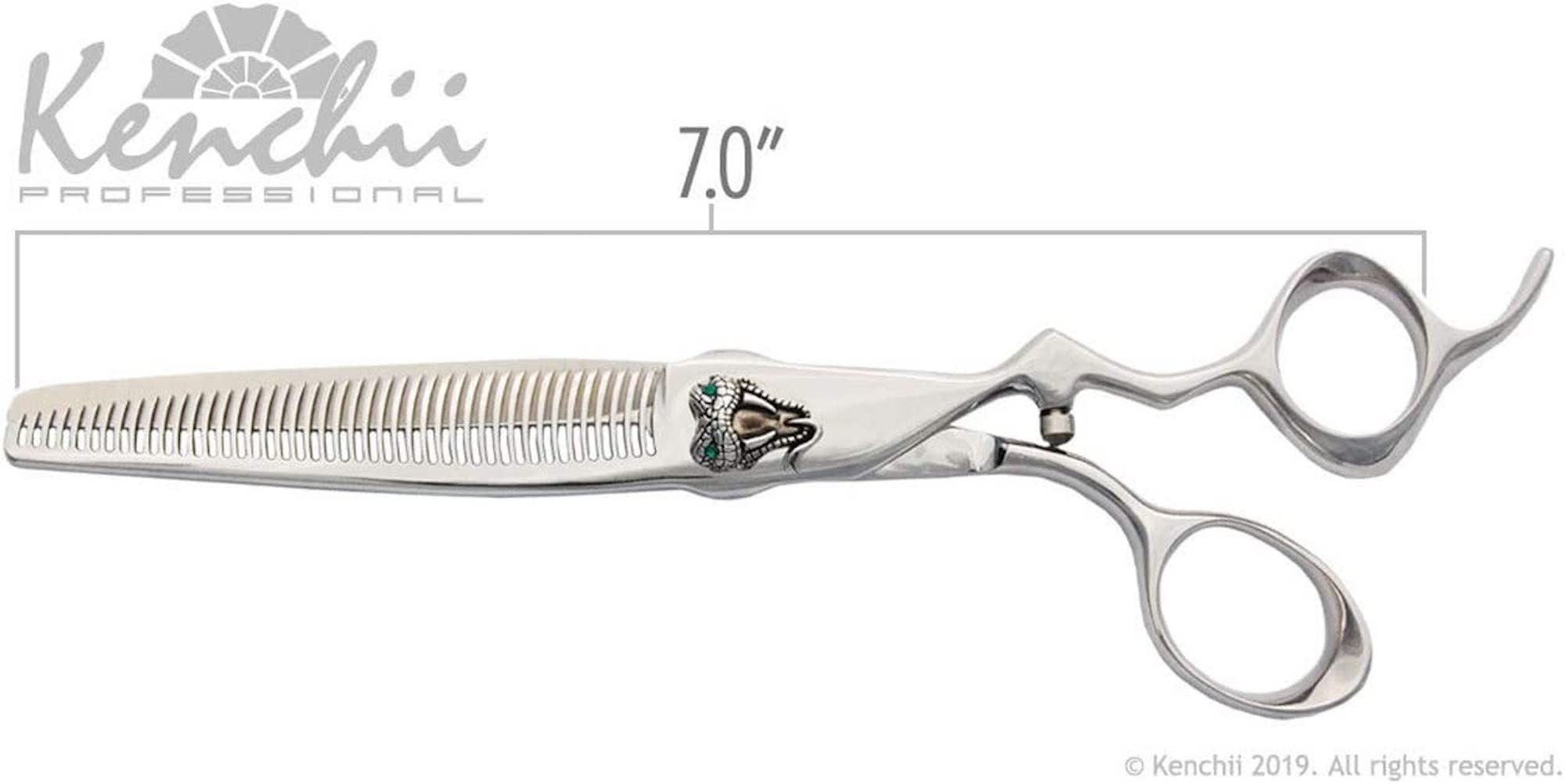 Kenchii Grooming Viper 44 Tooth Thinner 7.0 Length Texture Shear