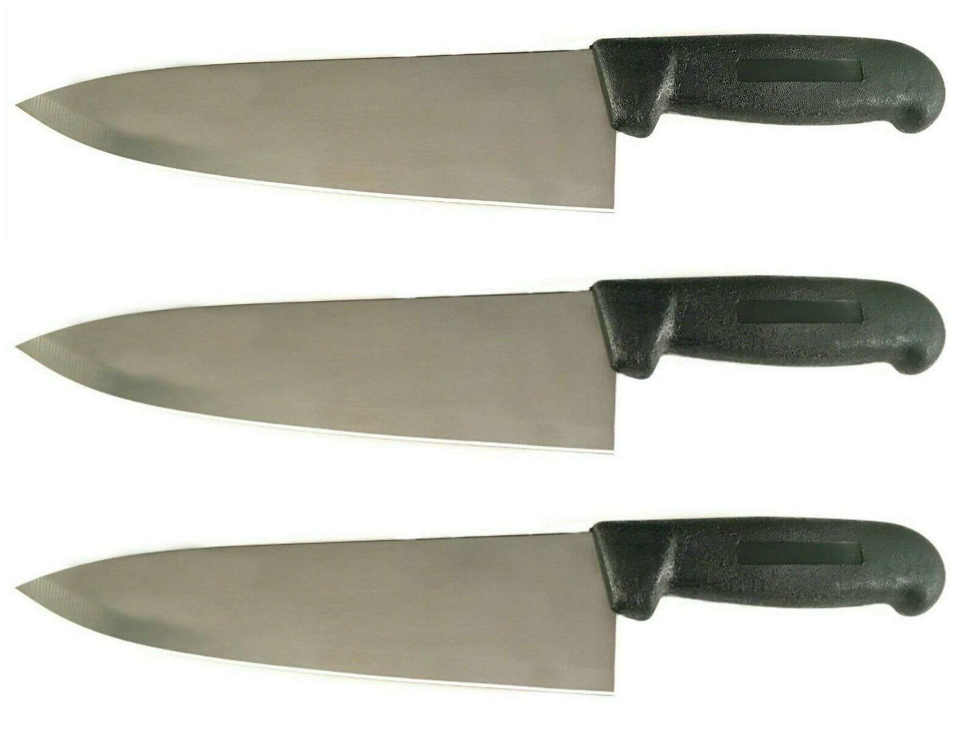 8 Black Chef Knife Cozzini Cutlery Imports Commercial Kitchen Choose  Single, 3 Pack, or 6 Pack 