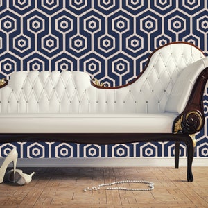 Modern Geometrical Pattern Removable Wallpaper, Home Decor,Peel and Stick Wall Paper.