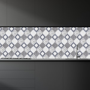 Oil Painted Tiles, Removable Wallpaper, Wall Paper Peel and Stick,