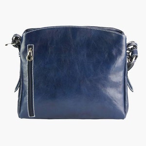 Italian Leather Shoulder Bag with Adjustable Strap