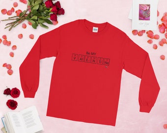 Unisex "Be My Valentine" Periodensystem Paar Sweatshirts | Paare Valentinstag Passende Pullover | Geschenkideen| Witzige Shirts & Hoodies