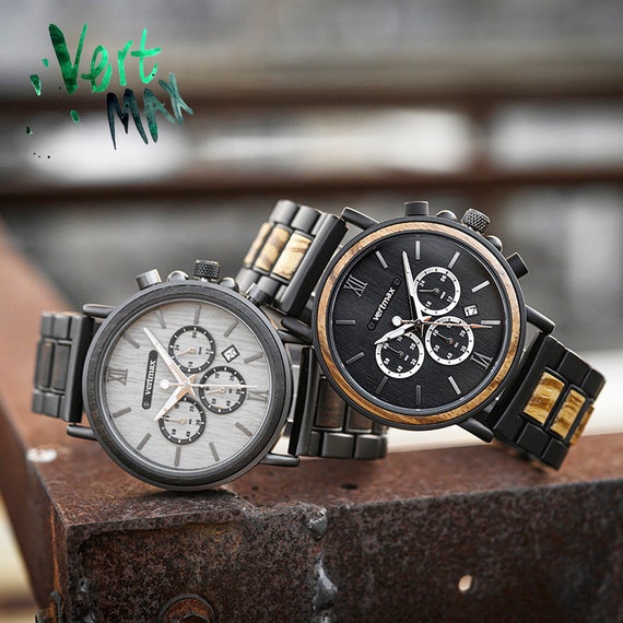 Reloj Grabado, Reloj de Madera / Regalos Personalizados para Hombre /  Relojes para Hombre. Regalo de aniversario personalizado para él, regalos  de San Valentín -  México