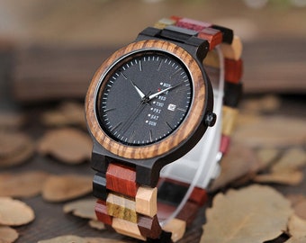 Wood watch Lover Couple Watches For Anniversary Gift | Men & Women Quartz  | Matching Gift Set | Gifts for Him Gifts for Her | Personalized
