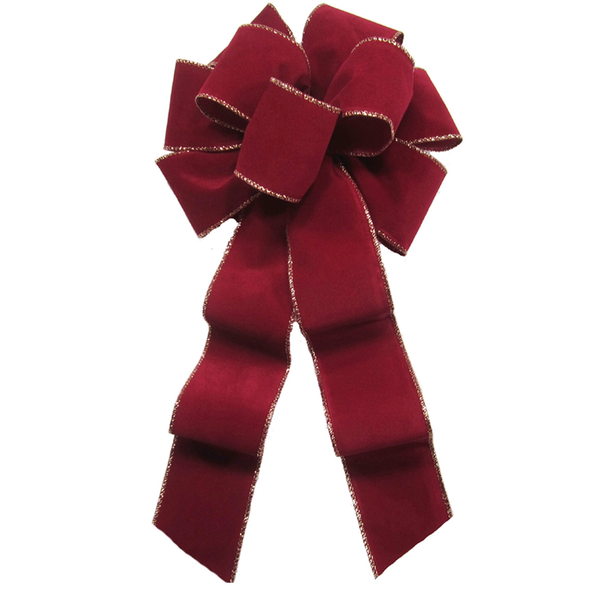 Burgundy Outdoor Christmas Bows 